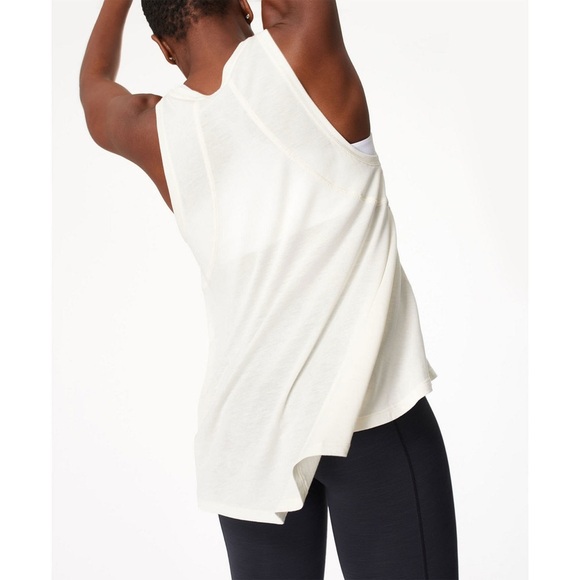 NWT Sweaty Betty Easy Peazy Top in Lily White Sz. XXS XS 100% Viscose - Picture 4 of 15